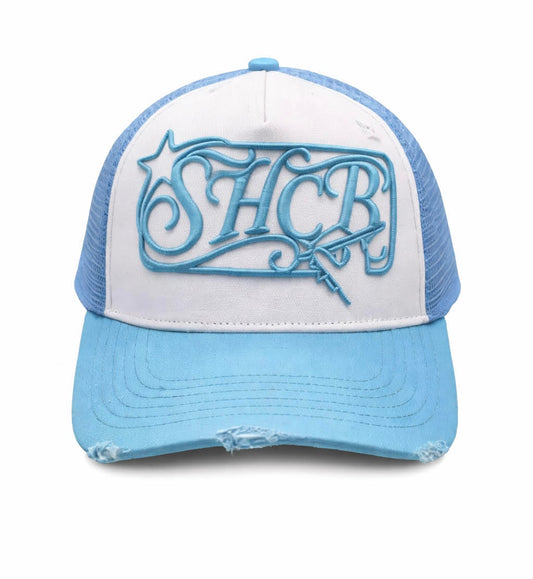 Halo-Stitch trucker cap